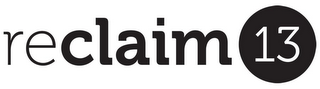 RECLAIM13 logo