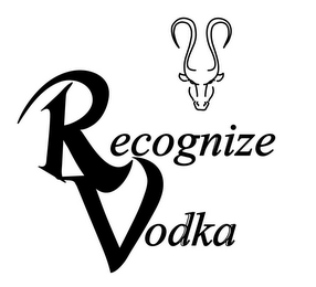 RECOGNIZE VODKA logo
