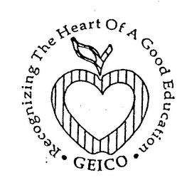 RECOGNIZING THE HEART OF A GOOD EDUCATION GEICO logo