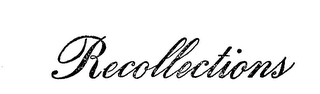 RECOLLECTIONS logo