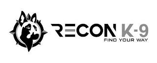 RECON K-9 FIND YOUR WAY logo