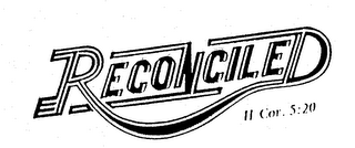 RECONCILED II COR. 5:20 logo