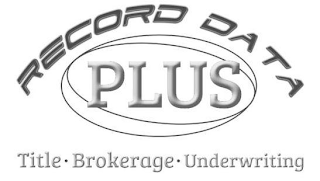 RECORD DATA PLUS TITLE · BROKERAGE · UNDERWRITING logo