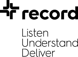 RECORD LISTEN UNDERSTAND DELIVER logo