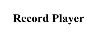 RECORD PLAYER logo