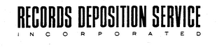 RECORDS DEPOSITION SERVICE INCORPORATED logo