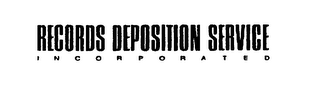 RECORDS DEPOSITION SERVICE INCORPORATED logo