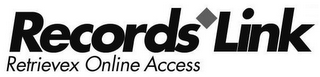 RECORDS LINK RETRIEVEX ONLINE ACCESS