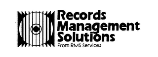 RECORDS MANAGEMENT SOLUTIONS FROM RMS SERVICES logo