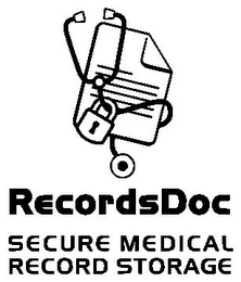 RECORDSDOC SECURE MEDICAL RECORD STORAGE logo