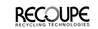 RECOUPE RECYCLING TECHNOLOGIES logo