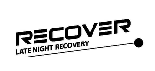 RECOVER LATE NIGHT RECOVERY logo