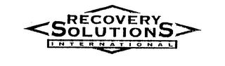 RECOVERY SOLUTIONS INTERNATIONAL logo