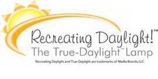RECREATING DAYLIGHT! THE TRUE-DAYLIGHT LAMP logo