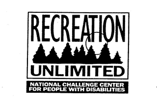 RECREATION UNLIMITED NATIONAL CHALLENGE CENTER FOR PEOPLE WITH DISABILITIES logo