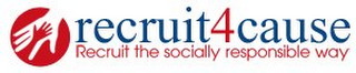 RECRUIT4CAUSE RECRUIT THE SOCIALLY RESPONSIBLE WAY logo