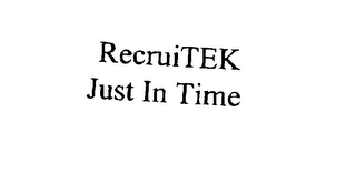 RECRUITEK JUST IN TIME logo