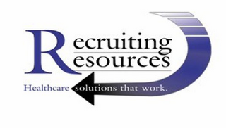 RECRUITING RESOURCES HEALTHCARE SOLUTIONS THAT WORK. logo