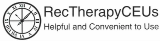 RECTHERAPYCEUS HELPFUL AND CONVENIENT TO USE logo