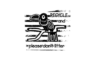 RECYCLE AND PLEASE DON'T LITTER logo