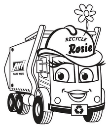 RECYCLE ROSIE AW ALLIED WASTE logo