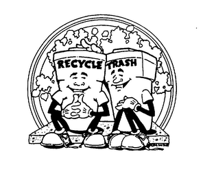 RECYCLE TRASH logo