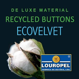 RECYCLED BUTTONS ECOVELVET LOUROPEL FABRICA DE BOTÕES, LDA. logo
