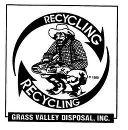 RECYCLING GRASS VALLEY DISPOSAL, INC. DIET COLA logo