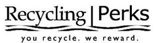RECYCLING PERKS YOU RECYCLE. WE REWARD. logo