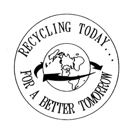 RECYCLING TODAY...FOR A BETTER TOMORROW logo