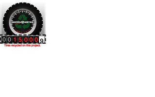 RECYCLOMETER TIRES USED TIRES RECYCLED ON THIS PROJECT. logo