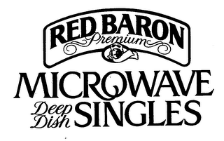 RED BARON PREMIUM MICROWAVE DEEP DISH SINGLES logo