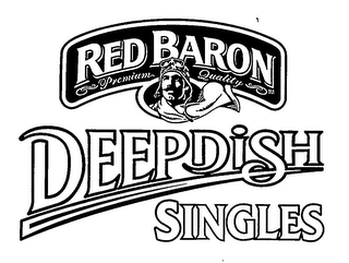 RED BARON PREMIUM QUALITY DEEP DISH SINGLES logo