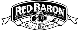 RED BARON PREMIUM QUALITY GOLD EDITION logo