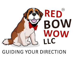 RED BOW WOW LLC GUIDING YOUR DIRECTION logo