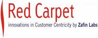 RED CARPET INNOVATION IN CUSTOMER CENTRICITY BY ZAFIN LABS logo