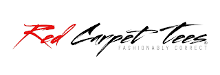 RED CARPET TEES FASHIONABLY CORRECT logo