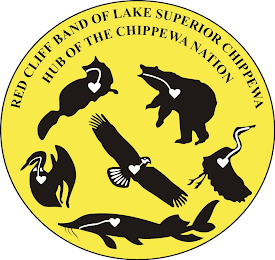RED CLIFF BAND OF LAKE SUPERIOR CHIPPEWA HUB OF THE CHIPPEWA NATION logo