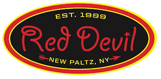 RED DEVIL EST. 1999 NEW PALTZ, NY logo