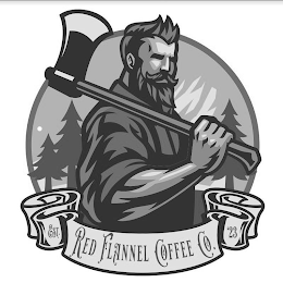 RED FLANNEL COFFEE CO. EST. '23 logo