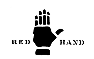 RED HAND logo