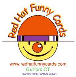 RED HAT FUNNY CARDS WWW.REDHATFUNNYCARDS.COM GUILFORD CT RED HAT FUNNYCARDS 20047 logo