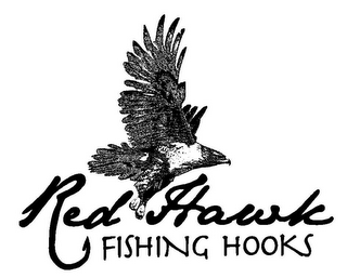 RED HAWK FISHING HOOKS logo