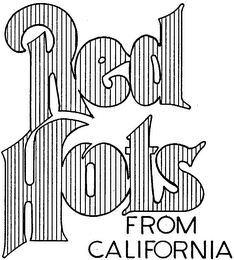 RED HOTS FROM CALIFORNIA logo