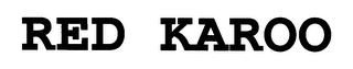RED KAROO logo