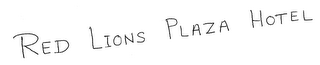 RED LIONS PLAZA HOTEL logo