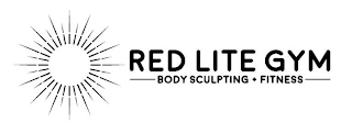 RED LITE GYM BODY SCULPTING + FITNESS logo