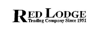 RED LODGE TRADING COMPANY SINCE 1951 logo