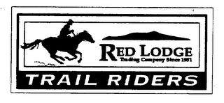 RED LODGE TRADING COMPANY SINCE 1951 TRAIL RIDERS logo