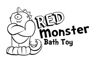 RED MONSTER BATH TOY logo
